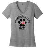 Yorkshire Terrier Mom Ladies V-Neck (CK1293)