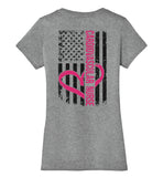 Cardiovascular Nurse - Nurse Flag Ladies V-Neck (CK1319)