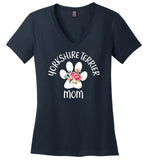 Yorkshire Terrier Mom Ladies V-Neck (CK1293)