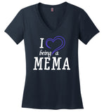 I love being a Mema V-Neck T-Shirt