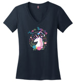 Team Unicorn Ladies V-Neck