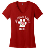 Yorkshire Terrier Mom Ladies V-Neck (CK1293)