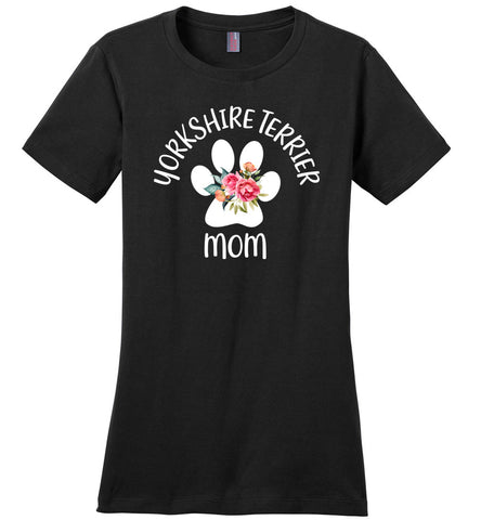 Yorkshire Terrier Mom Ladies Crew Neck (CK1291)