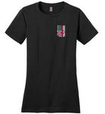 Cardiovascular Nurse - Nurse Flag Ladies Crew Neck T-Shirt (CK1318)