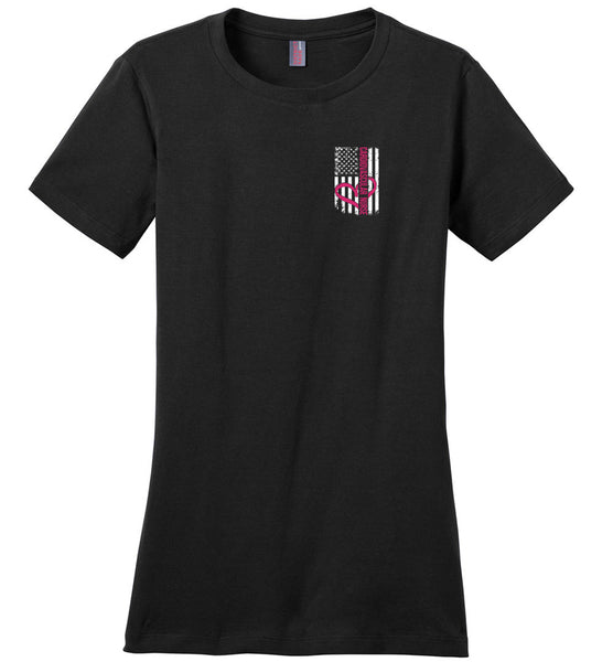 Cardiovascular Nurse - Nurse Flag Ladies Crew Neck T-Shirt (CK1318)