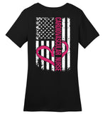 Cardiovascular Nurse - Nurse Flag Ladies Crew Neck T-Shirt (CK1318)