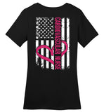 Cardiovascular Nurse - Nurse Flag Ladies Crew Neck T-Shirt (CK1286)