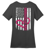 Cardiovascular Nurse - Nurse Flag Ladies Crew Neck T-Shirt (CK1286)