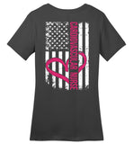 Cardiovascular Nurse - Nurse Flag Ladies Crew Neck T-Shirt (CK1318)