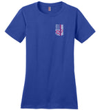 Cardiovascular Nurse - Nurse Flag Ladies Crew Neck T-Shirt (CK1318)