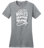 World's Okayest Mom Ladies T-Shirt