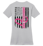 Cardiovascular Nurse - Nurse Flag Ladies Crew Neck T-Shirt (CK1286)