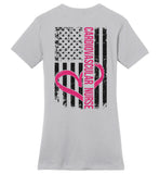 Cardiovascular Nurse - Nurse Flag Ladies Crew Neck T-Shirt (CK1318)