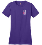 Cardiovascular Nurse - Nurse Flag Ladies Crew Neck T-Shirt (CK1318)