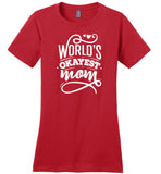 World's Okayest Mom Ladies T-Shirt