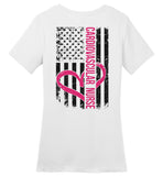 Cardiovascular Nurse - Nurse Flag Ladies Crew Neck T-Shirt (CK1286)