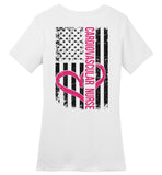 Cardiovascular Nurse - Nurse Flag Ladies Crew Neck T-Shirt (CK1318)