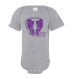 Grandma Guardian Angel Infant Bodysuit Purple