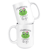 Happiness is being a Gigi 15 oz Coffee Mug