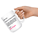 Dear Dad - Love Your Princess Funny Coffee Mug for Dad for Father's Day From Father