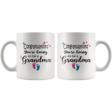 Congratulations You're Going To Be A Grandma Coffee Mug - Grandma To Be Gift