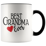 Best Grandma Ever 11 oz Accent Coffee Mug