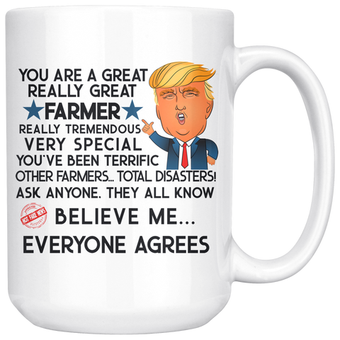 Funny Trump Farmer 15 oz Coffee Mug