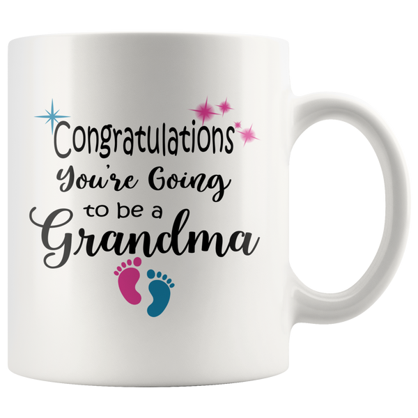 Congratulations You're Going To Be A Grandma Coffee Mug - Grandma To Be Gift