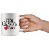Best Grandpa Ever 11 oz White Coffee Mug