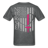 Nurse Flag Gildan Ultra Cotton Adult T-Shirt (CK1213) - deep heather