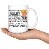 Funny Trump Farmer 15 oz Coffee Mug
