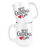 Best Grandma Ever 15 oz White Coffee Mug