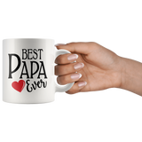 Best Papa Ever 11 oz White Coffee Mug