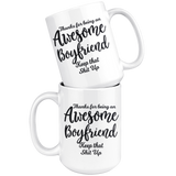 Awesome Boyfriend 15 oz White Coffee Mug