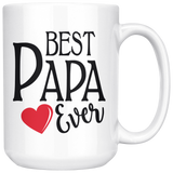 Best Papa Ever 15 oz White Coffee Mug