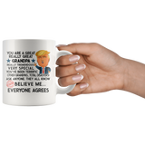 FUNNY TRUMP MUG FOR GRANDPA 11 OZ WHITE COFFEE MUG