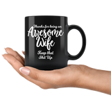 Awesome Wife - 11 oz Black Coffee Mug