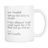 Funny Stepdad Gift for Father's Day - Dear Stepdad