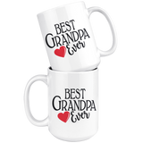 Best Grandpa Ever 15 oz White Coffee Mug