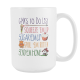 G-Ma Gift - G-Ma Coffee Mug - Being a G-Ma's To Do List