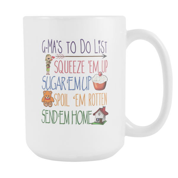 G-Ma Gift - G-Ma Coffee Mug - Being a G-Ma's To Do List