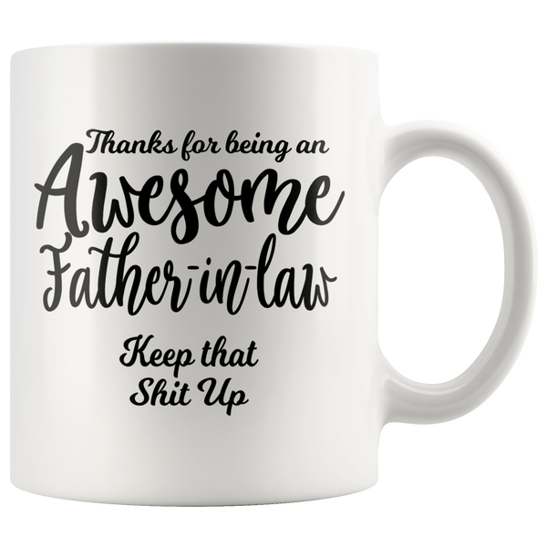 Awesome Father In Law 11oz White Coffee Mug