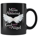 Mom Amazing Angel 11 oz Black Coffee Mug