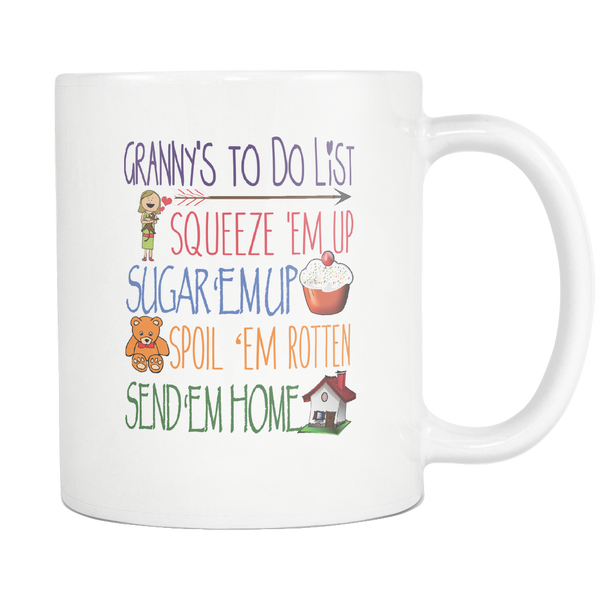 Granny's To Do List Coffee Mug - Funny Gift Mug for Granny