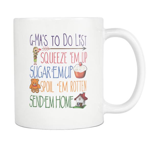 G-Ma Gift - G-Ma Coffee Mug - G-Ma's To Do List