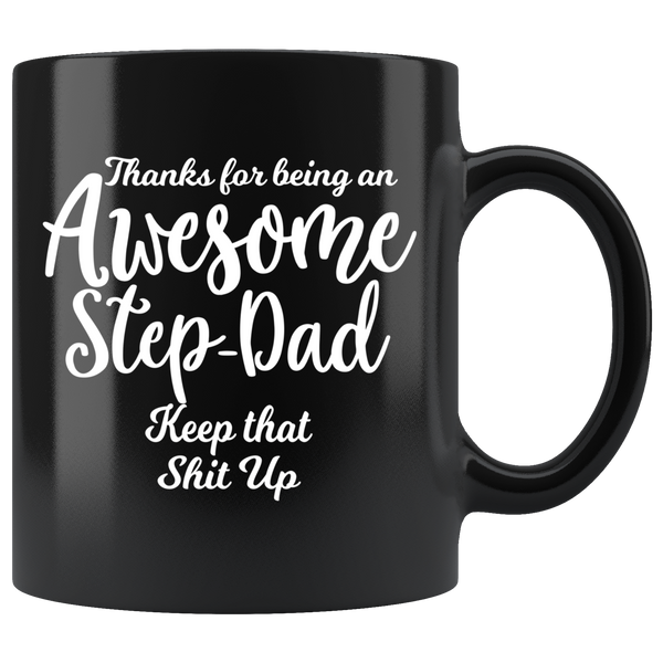 Awesome Stepdad 11 oz Black Coffee Mug
