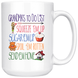 Grandma's ToDo List 15 oz White Coffee Mug