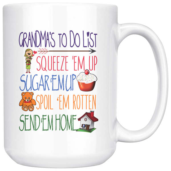 Grandma's ToDo List 15 oz White Coffee Mug