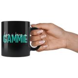 Love is being a Gammie 11 oz Black Coffee Mug - Gift for Gammie