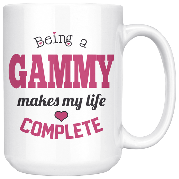 Being a Gammy Makes My Life Complete 15 oz Coffee Mug
